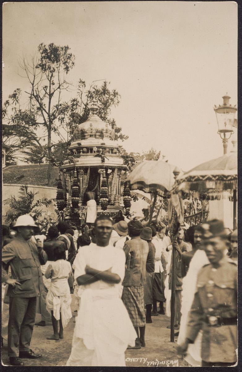 Photo of Thaipusam procession circa the 1940s. – roots.gov.sg pic
