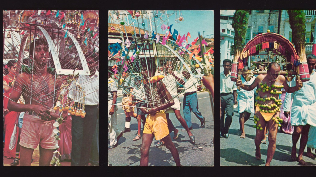 Hindu devotees carrying a ‘kavadi. Picture circa the 1970s-1980s. – Pic courtesy of National Museum of Singapore