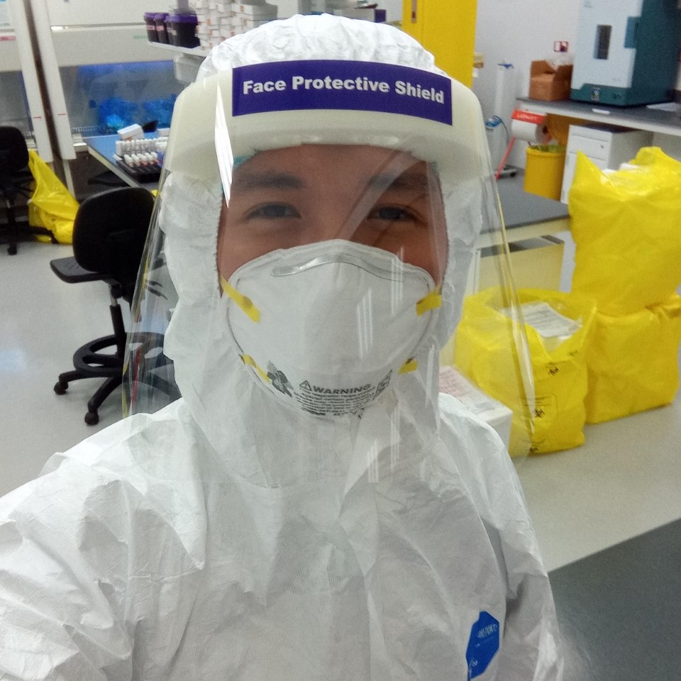 Marcus worked in full PPE for 24-hour shifts during the beginning of the Covid-19 pandemic. – Pic courtesy of Marcus Yong