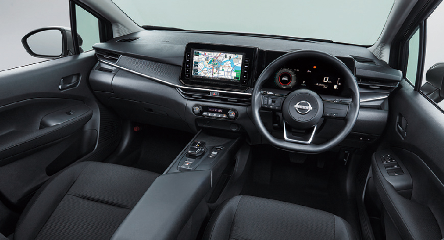 The dashboard and driver's console of the third generation Nissan Note e-POWER. - Pic courtesy of Nissan Motor Japan