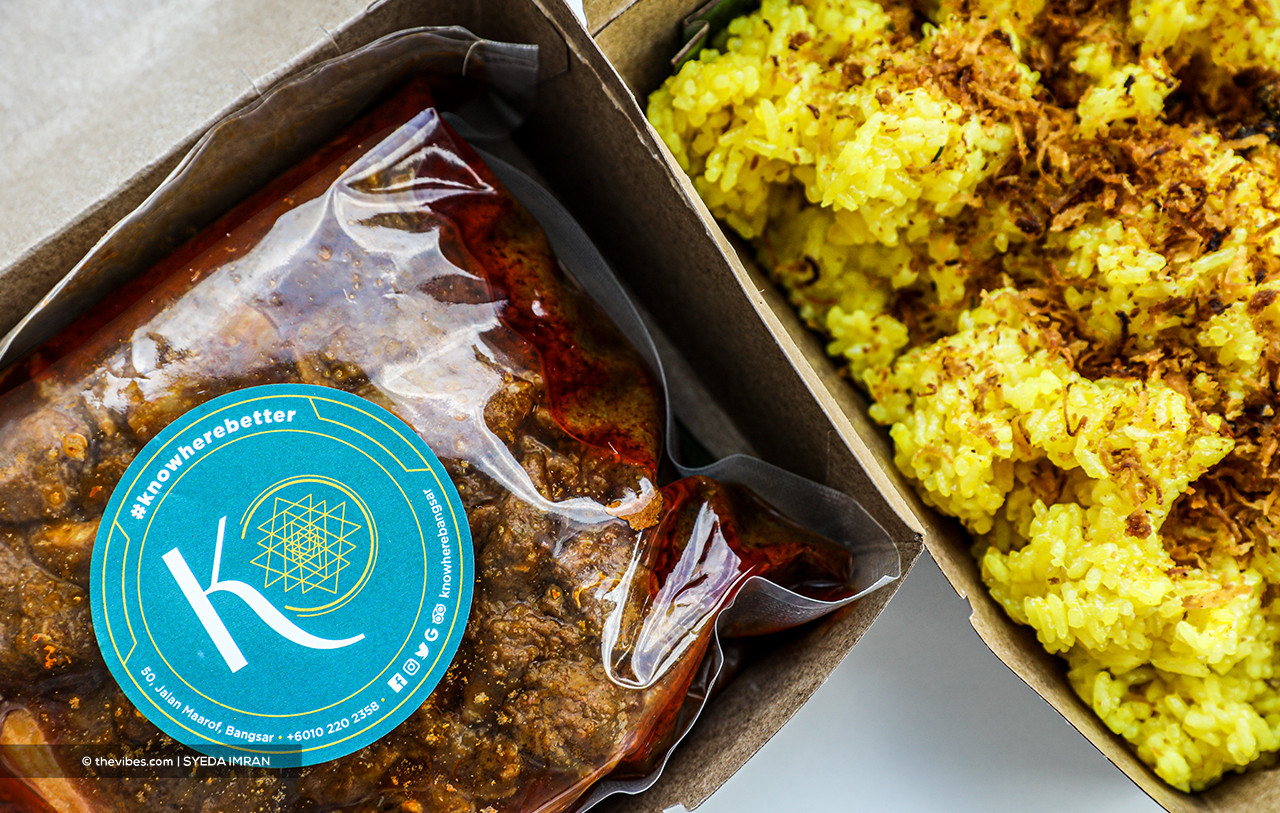 Kari Kambing (Mutton Curry) and Pulut Kuning Serunding (Turmeric Sticky Rice). - SYEDA IMRAN/ The Vibes pic