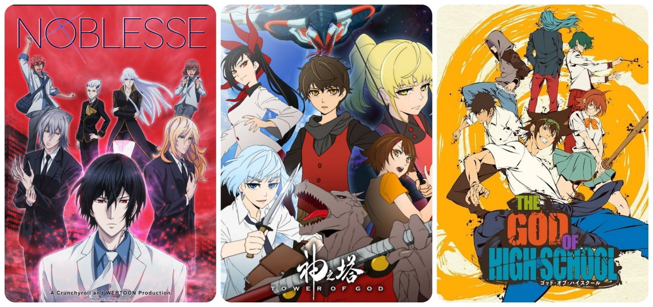 Noblesse (2020), Tower of God (2020), and The God of Highschool are three highly-popular recent anime from South Korea. Are these early signs that South Korea is even catching up to Japan’s anime industry? – Posters taken from IMBD