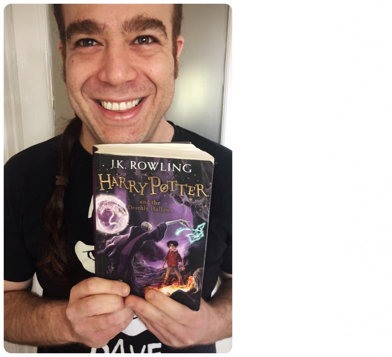 Laith has read the books 4 times in 20 years, that's some dedication. - Pic courtesy of Laith