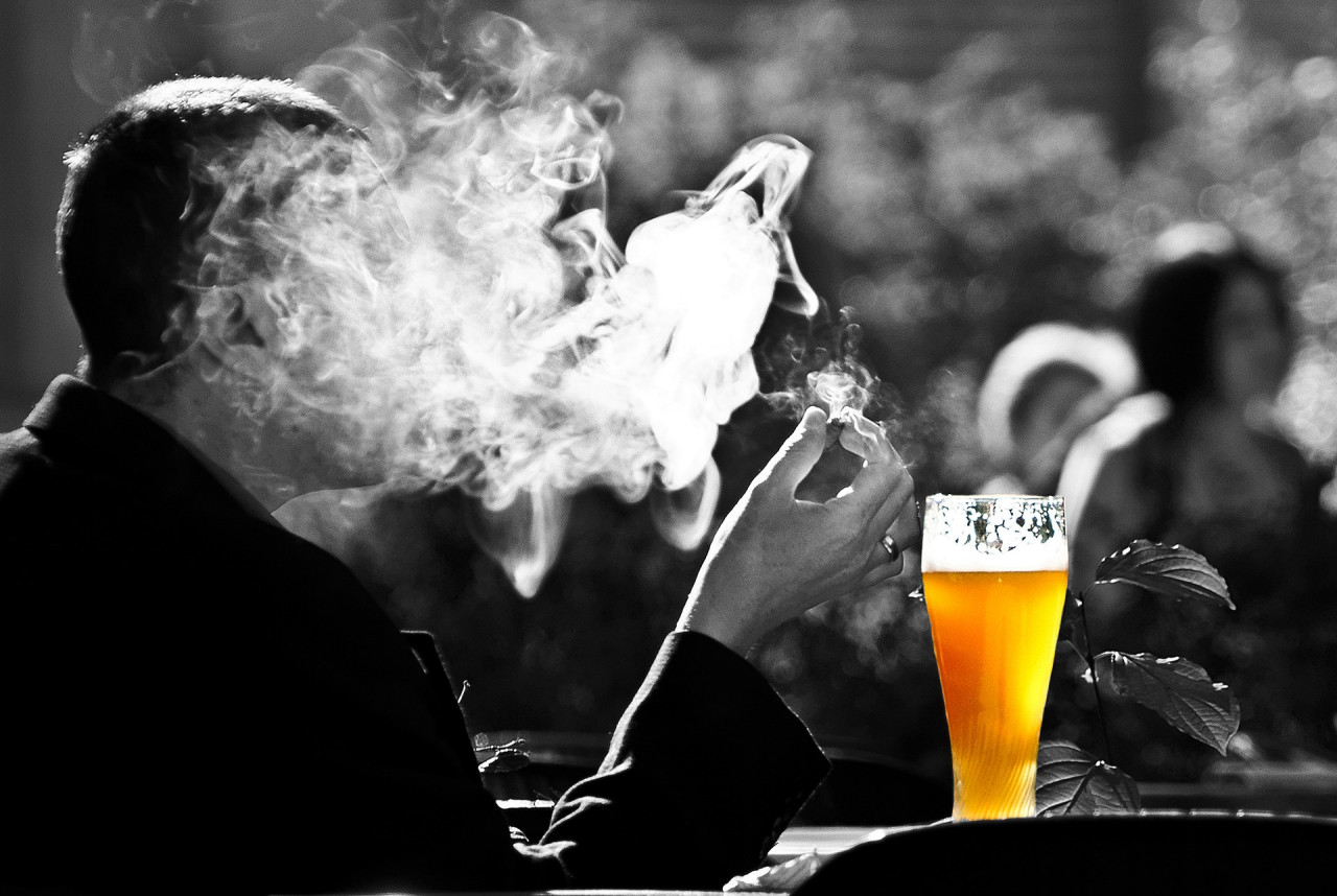 Heavy drinkers tend to also smoke, which can increase the risk of developing cancers. - Pixabay pic