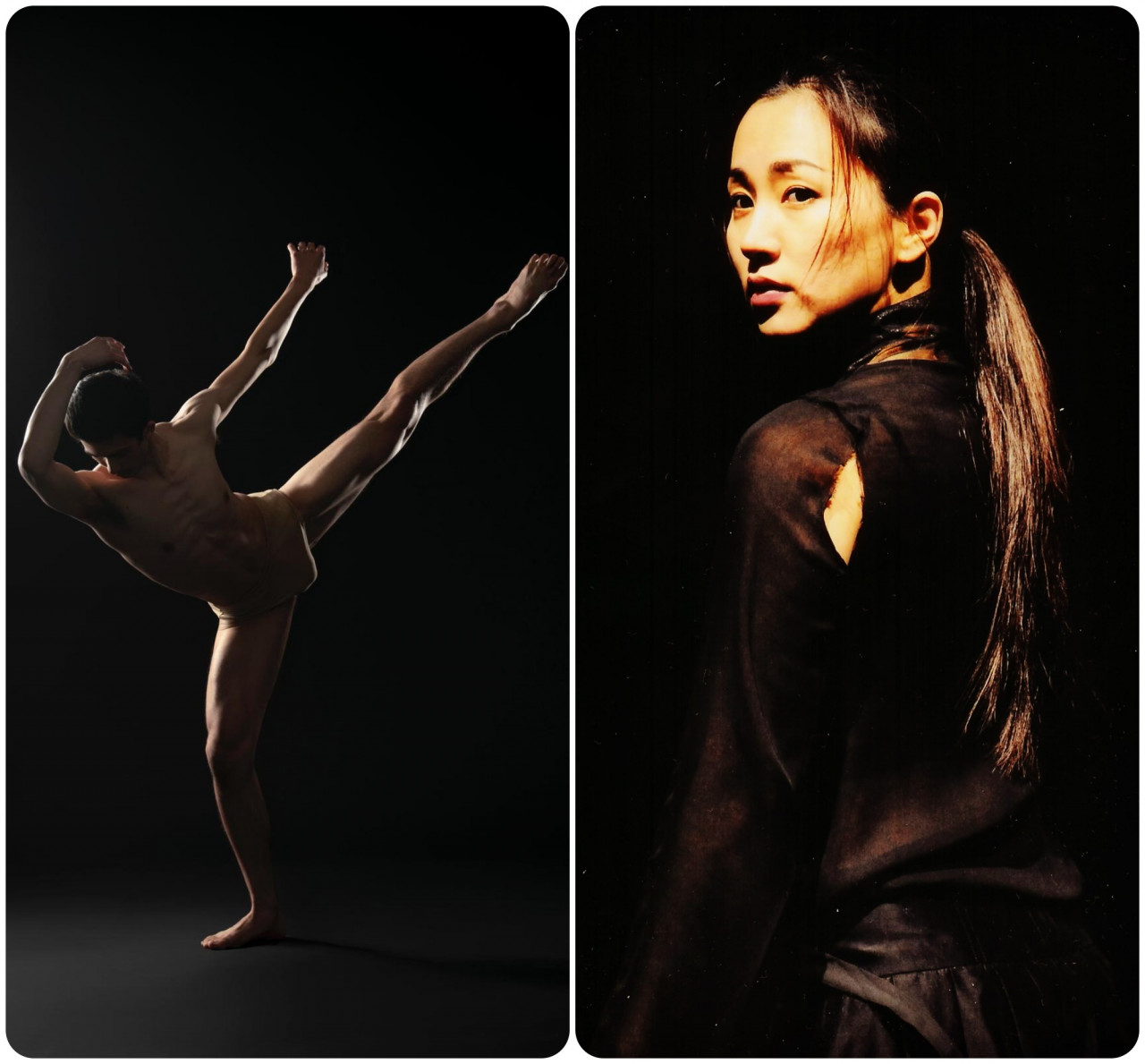(Left) Jesse Obremski presents ‘No Words’ stemming from the activism on gun control in America. The native New Yorker had the honour to perform for the Obama family at the inaugural White House Dance Series as well as for the Olympic-recognised Fina World Tournament 2019 in South Korea. (Right) Son Yu Joung is an accomplished professional dancer and choreographer in Classical Korean and Contemporary Dance. As a guest choreographer, ‘Barem’ was a piece produced after being invited by the NanYang Academy of Fine Arts (Nafa), Singapore. – Pic courtesy of Nir Arieli & Kim Hyun Chul