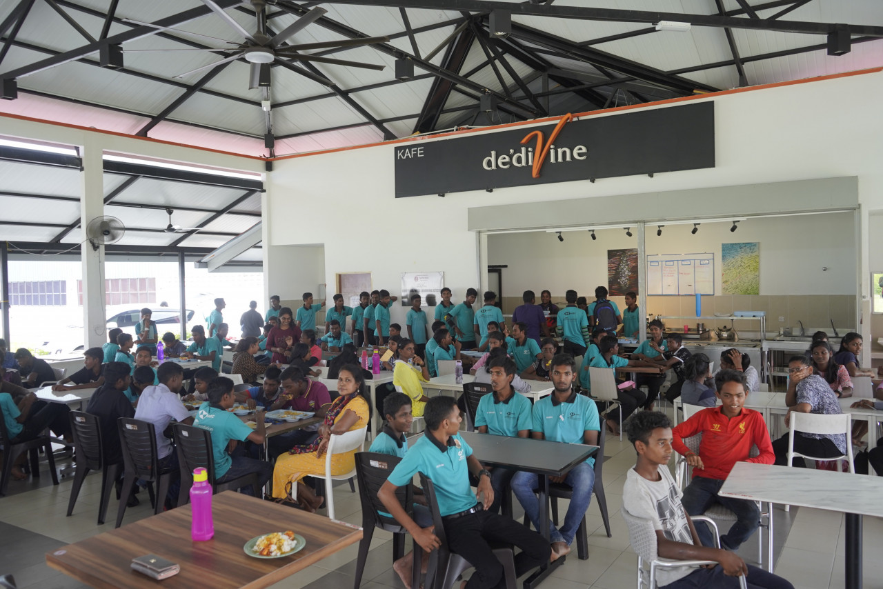 All the vegetarian food served at the cafeteria is grown at the campus in Kelumpang and cooked by the culinary trainees. – Pic courtesy of MySkills