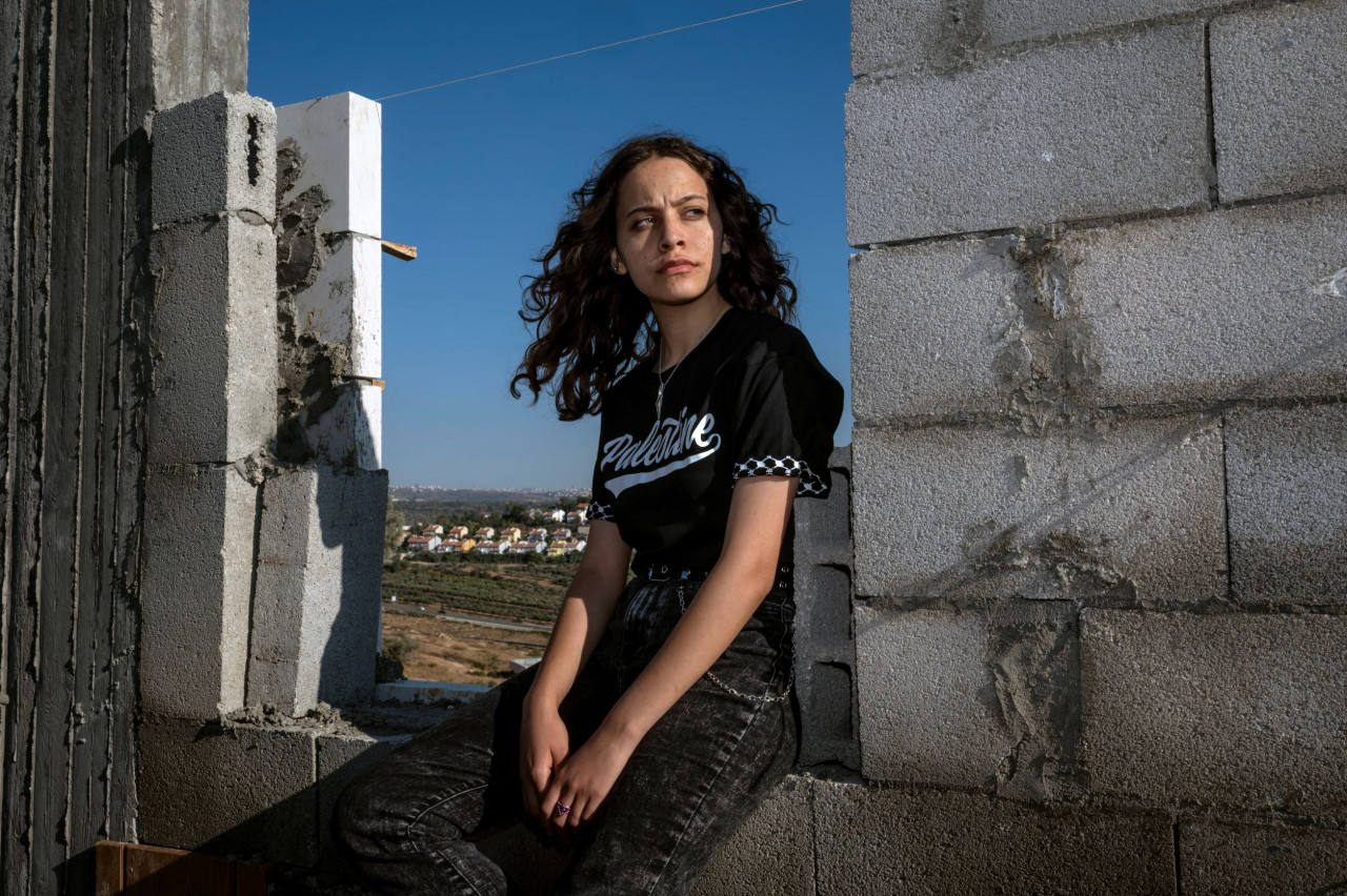 Palestinian journalist Janna Jihad poses for a photograph in the village of Nabi Salih, in the in the Israeli-occupied West Bank, June 18. – Reuters pic