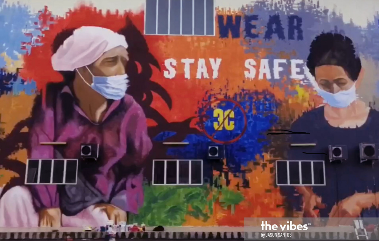 One of Crig Francis's street art or grafitti painted in Kota Kinabalu. - The Vibes Pic