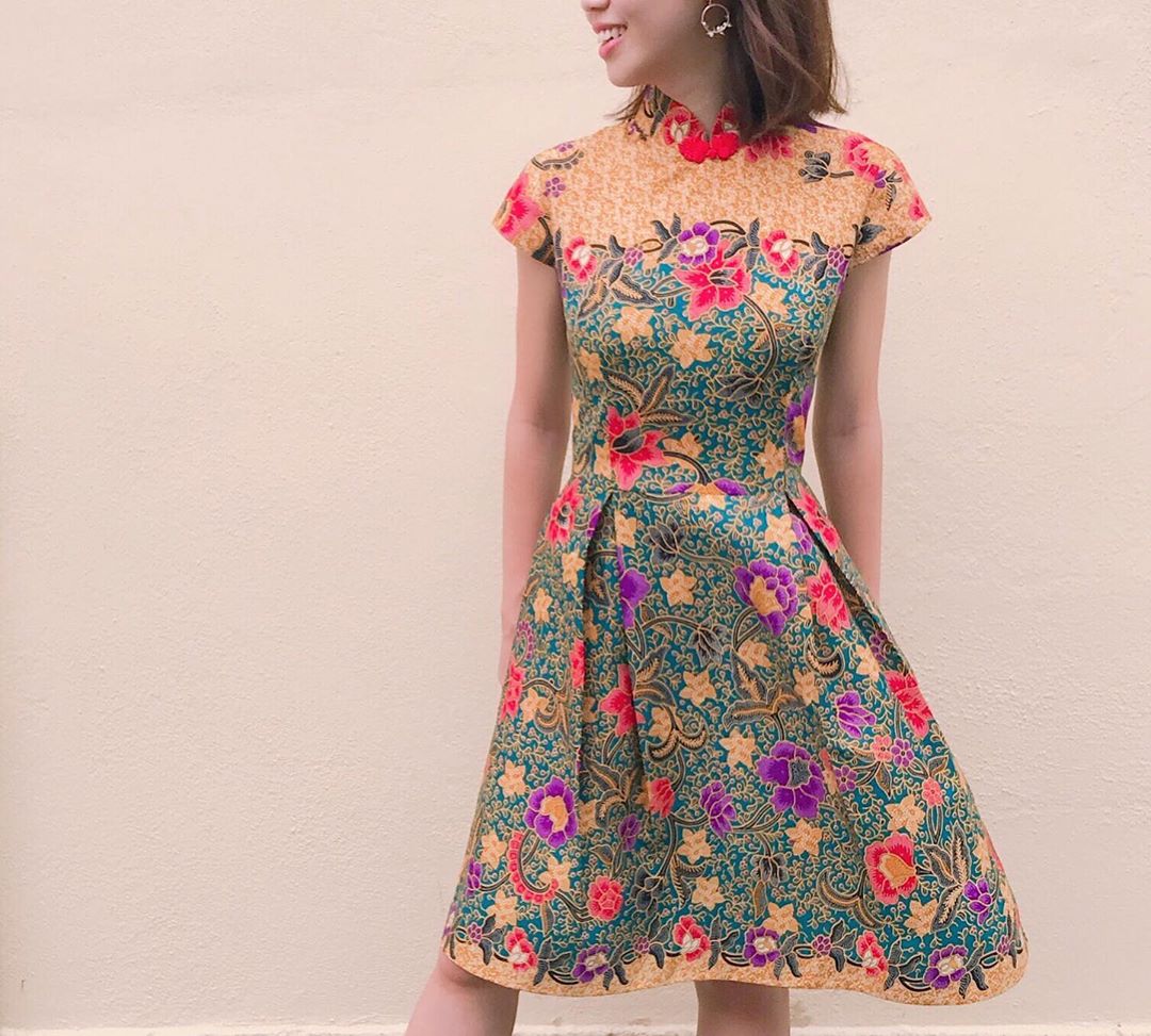 A unique batik dress. – Facebook pic