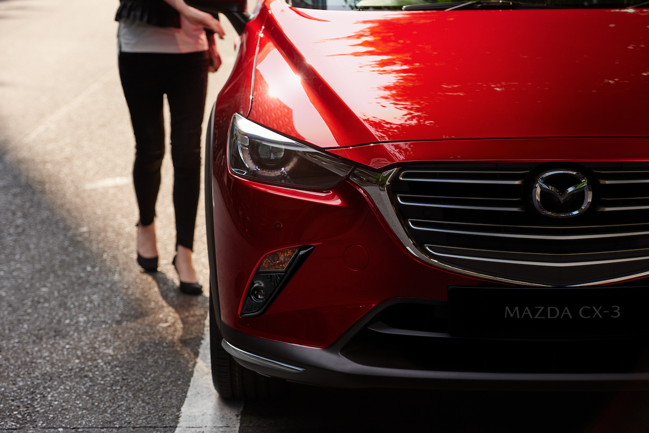 The LED headlights have automatic on/off and automatic levelling capabilities. – Mazda Motor Corporation pic