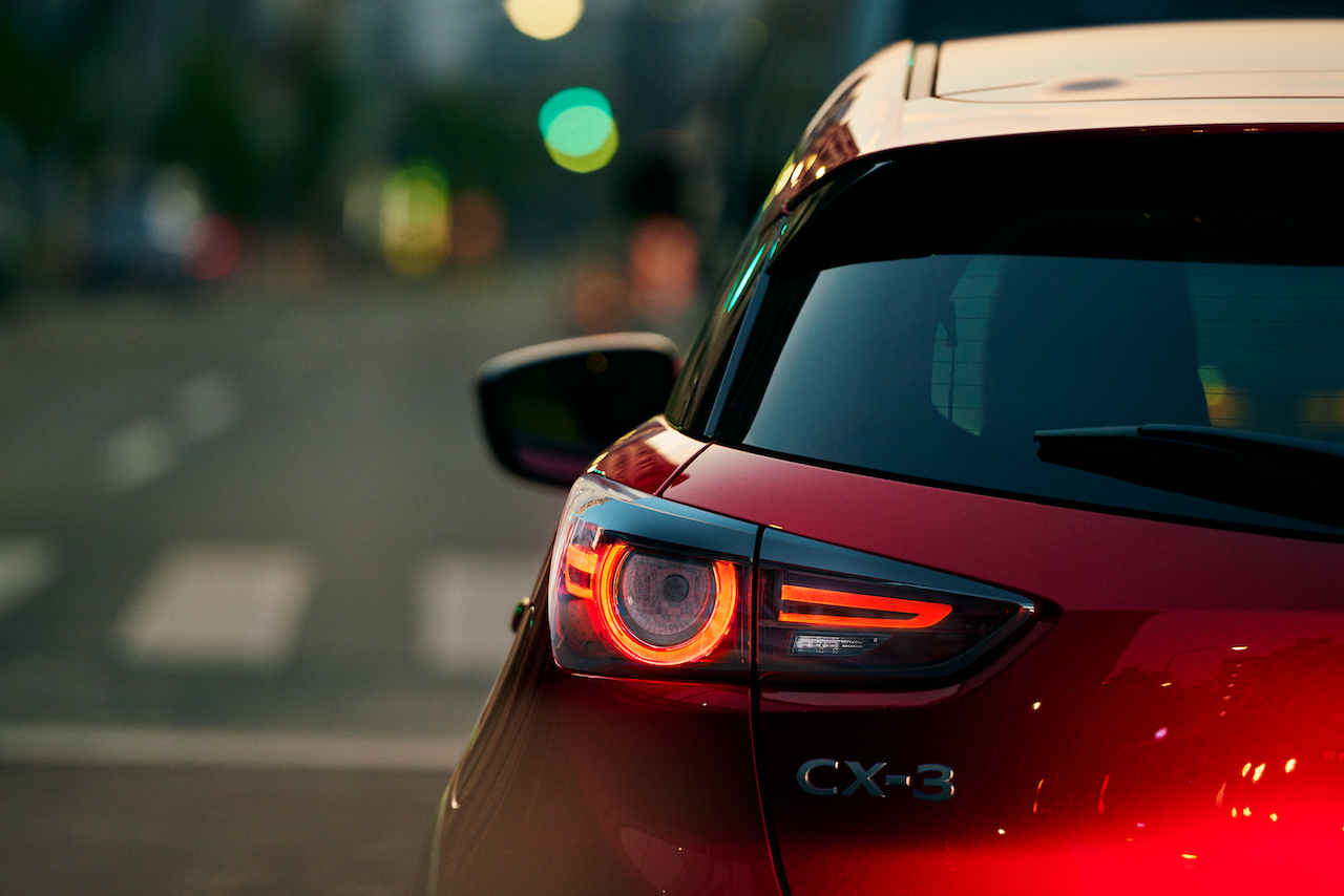  The Mazda CX-3 also comes with a suite of i-Activsense advanced safety features, including Blind Spot Monitoring with Rear Cross-Traffic Alert. – Mazda Motor Corporation pic