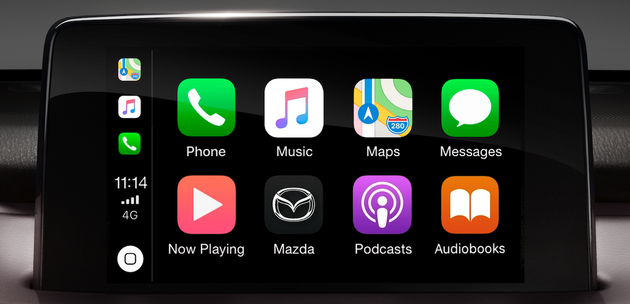 Standard features such as Apple CarPlay & Android Auto are included. – Mazda Motor Corporation pic