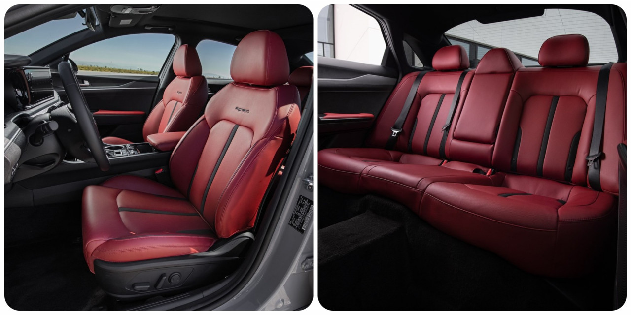 The clean, futuristic looking cabin of the Kia K5. - Pic courtesy of Kia Motors