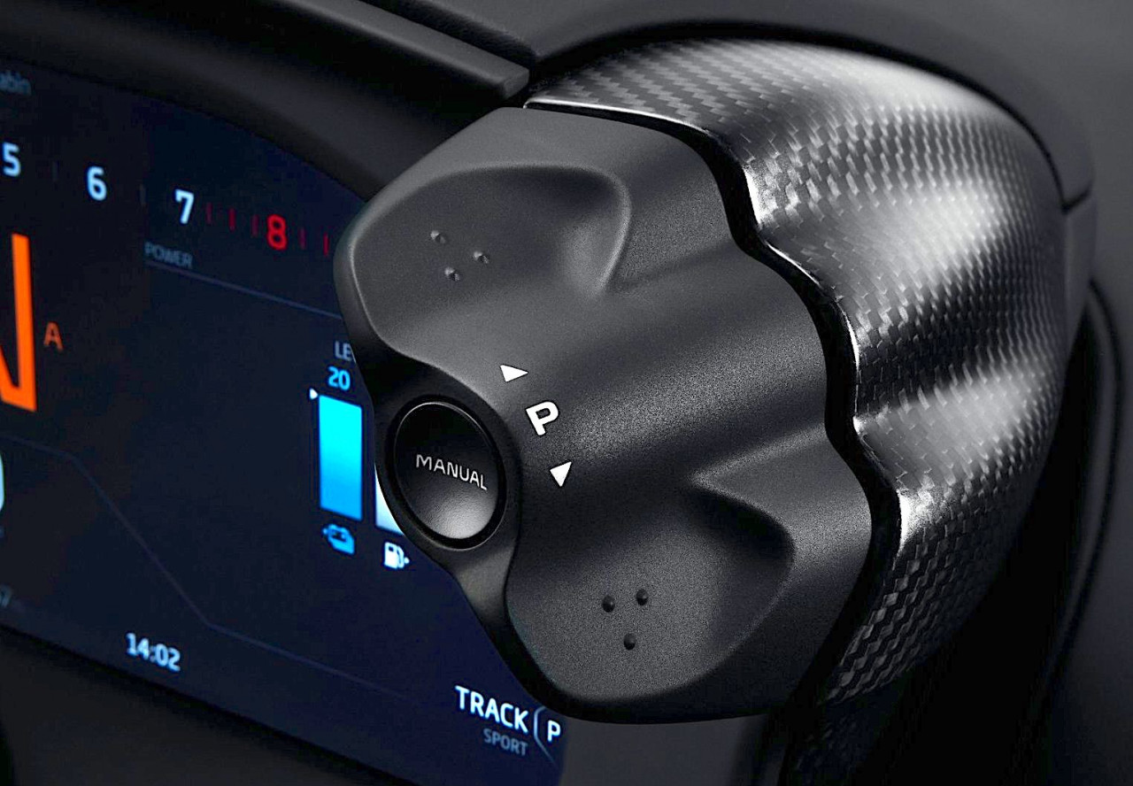 The driver can choose from four Powertrain modes, including an E-mode for 30km of emissions-free, electric-only driving. – Pic courtesy of McLaren Automotive Limited