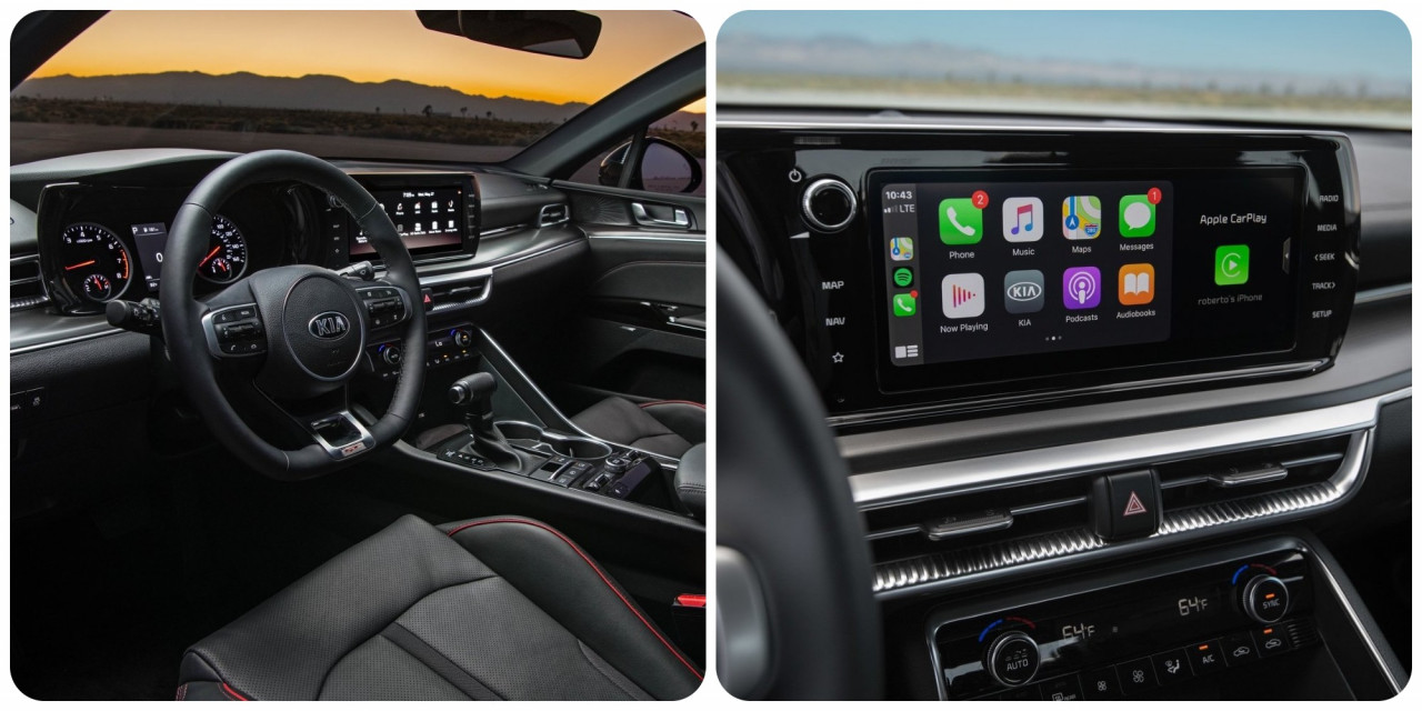 The cockpit and display panel of the K5.- Pic courtesy of Kia Motors