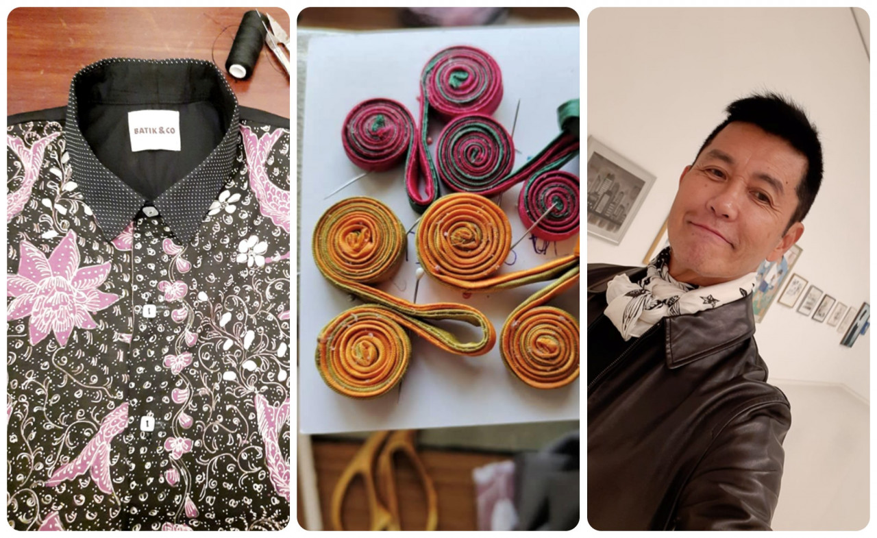 (From left) Tino Soon's pieces are given a bespoke touch; Soon employs Oriental touches like frog buttons; Tino Soon. – Pic courtesy of Tino Soon