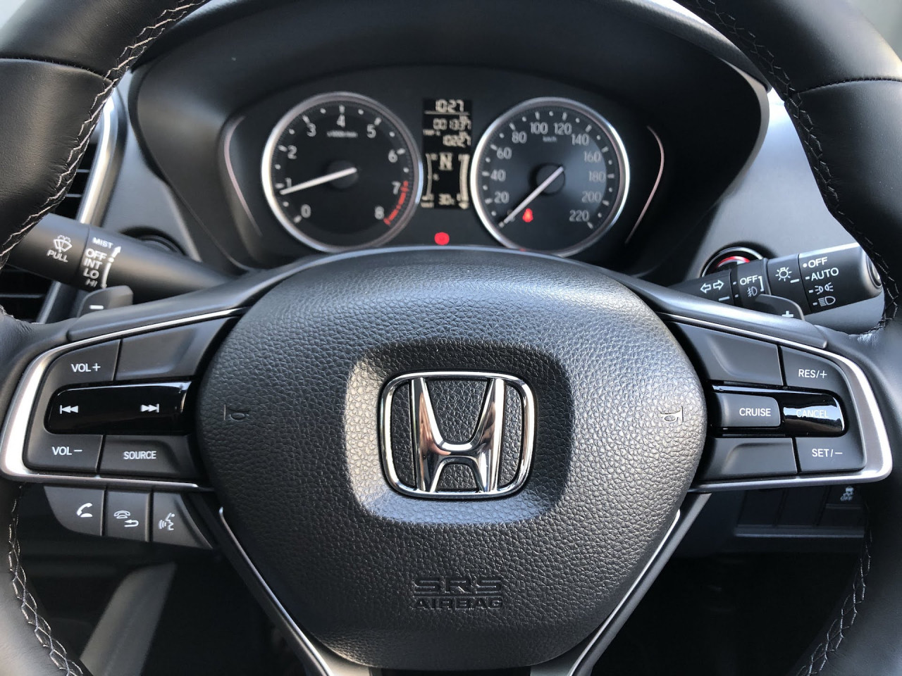 The steering wheel of the 2020 Honda City. - Pic by Daniel Fernandez