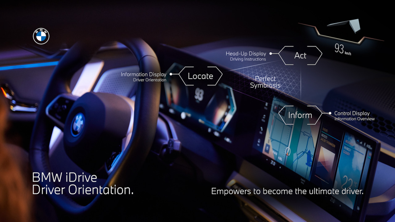 Strong and eye-catching graphics, modern colours, futuristic textures and forms, bright light and the interplay of reflections create an impressive and immersive visual appearance. - Pic courtesy of BMW AG