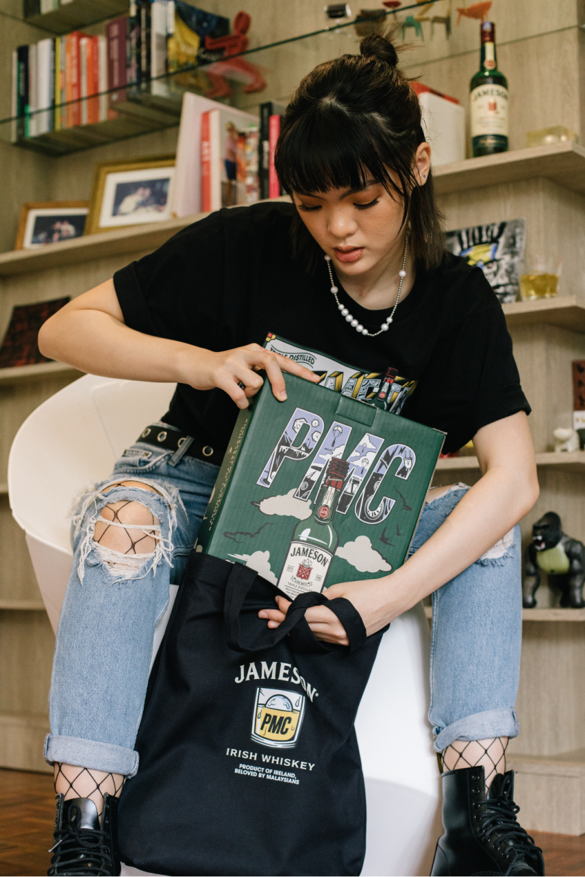 The Jameson x Pestle & Mortar partnership features two T-shirt designs, a tote bag, and a cap, as well as a special Jameson bottle gift pack. – Pic courtesy of Jameson Malaysia