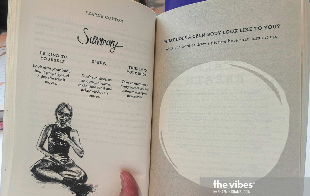 Not just a passive experience, the book comes with exercises to animate the mind. - The Vibes pic/Shazmin Shamsuddin