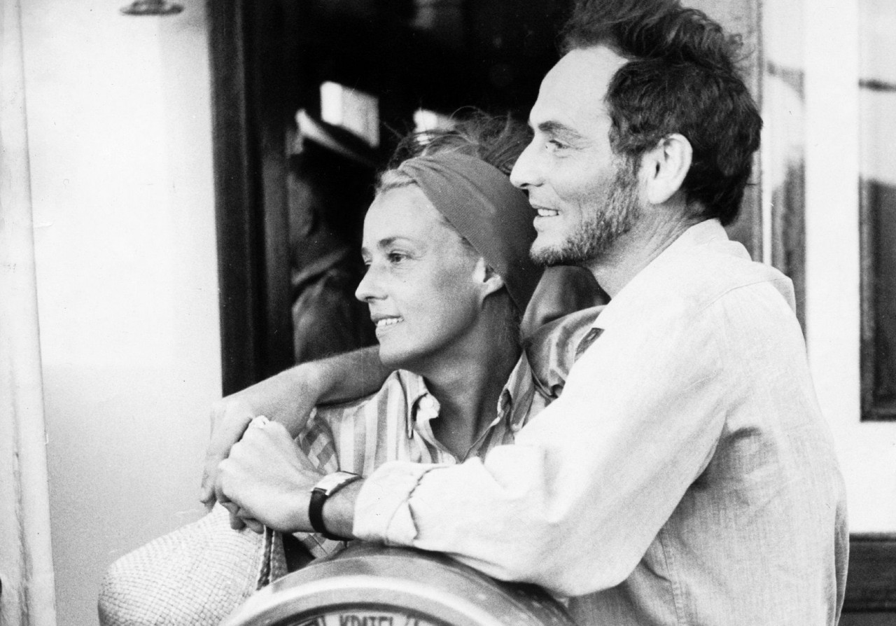Pierre Cardin and Jeanne Moreau. – Pic from Elle Magazine