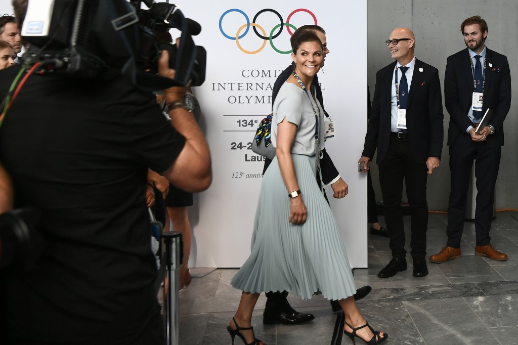 Crown Princess Victoria in Lausanne, Switzerland last year. – AFP pic, October 8, 2020