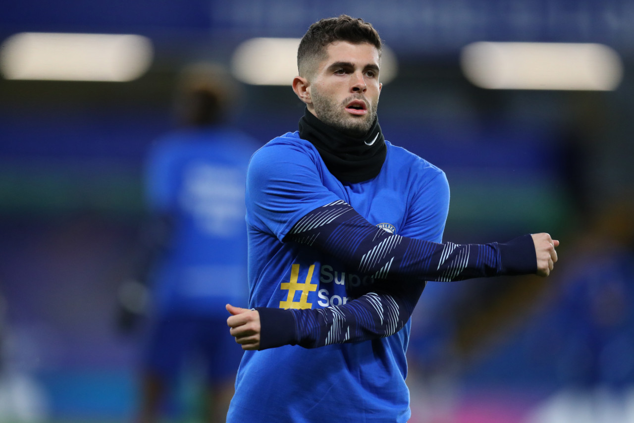 Chelsea's US midfielder Christian Pulisic warms up. AFP pic