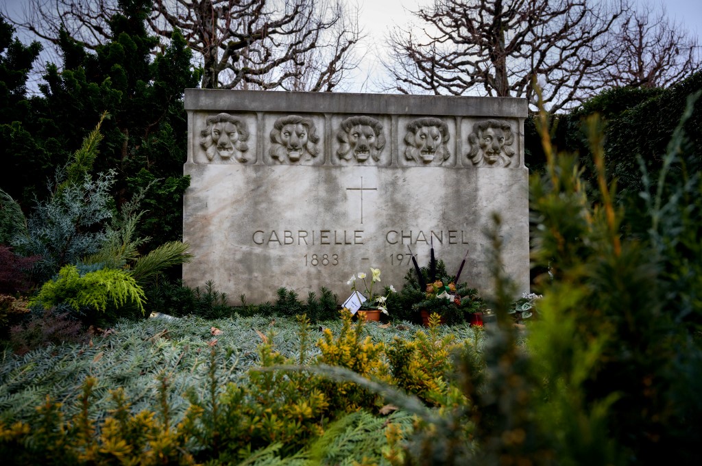 In this file photo taken on January 4, 2021, at the Bois-de-Vaux cemetery in Lausanne shows the grave of French couture legend Gabrielle Coco Chanel who died 50 years ago on January 10, 1971. – AFP pic