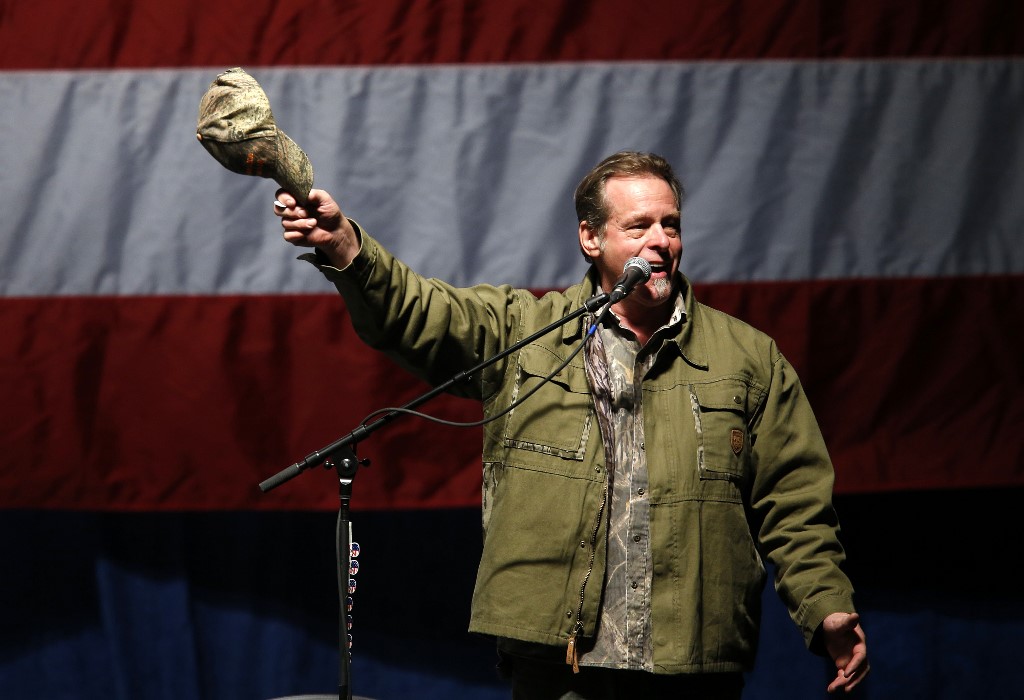 Ted Nugent performing for Trump. – AFP pic, November 2, 2020