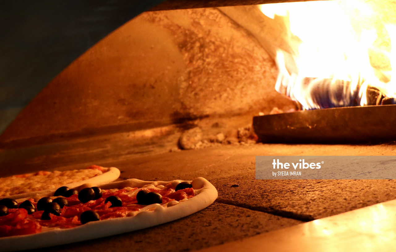 Pizza's are baked in a specialty wood oven. – The Vibes pic, October 10, 2020