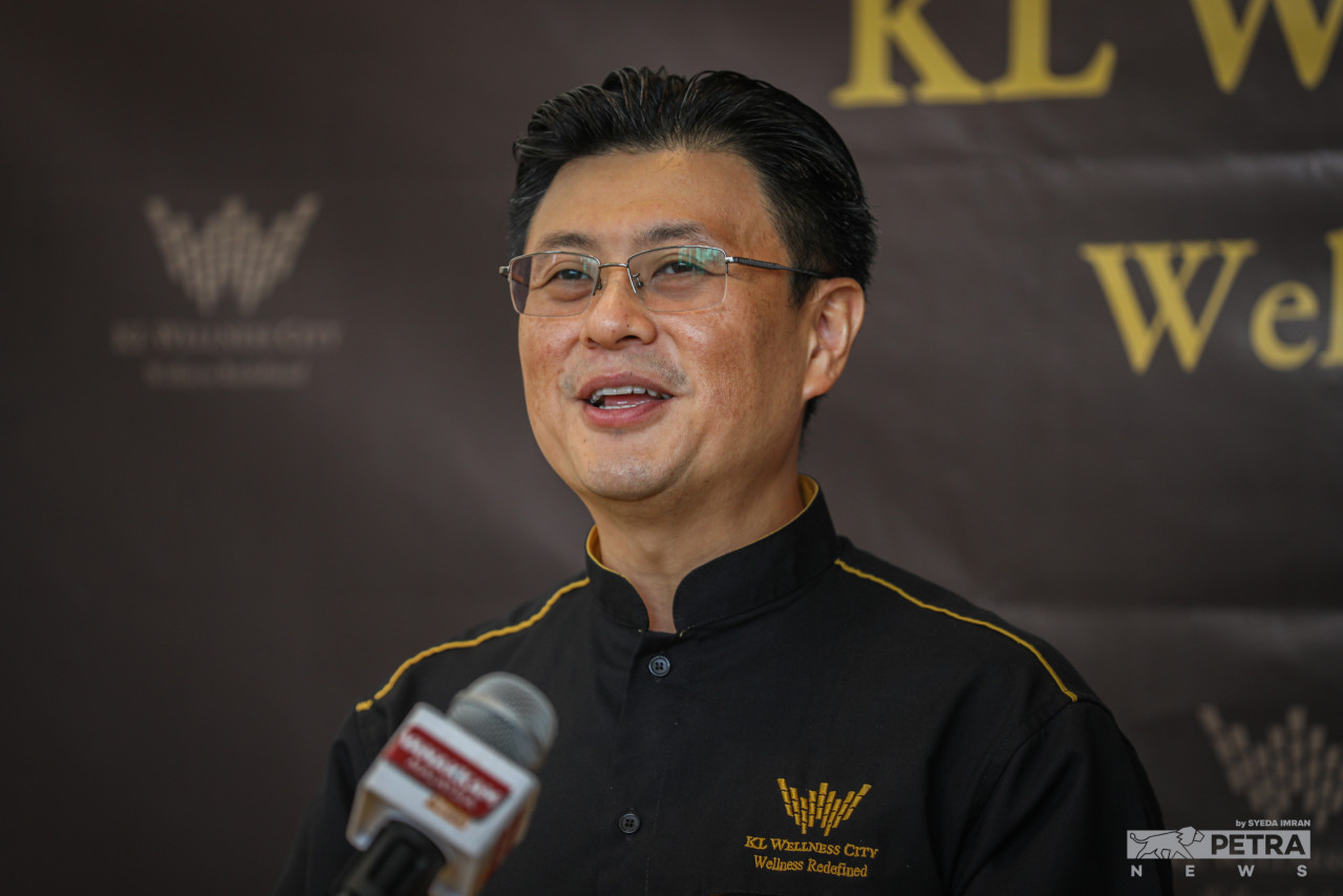KL Wellness City branding, sales, and marketing executive director Datuk Seri Vincent Tiew says unlike any other developer, they wished to be at the forefront of promoting wellness through various activities. – SYEDA IMRAN/The Vibes pic, October 6, 2022