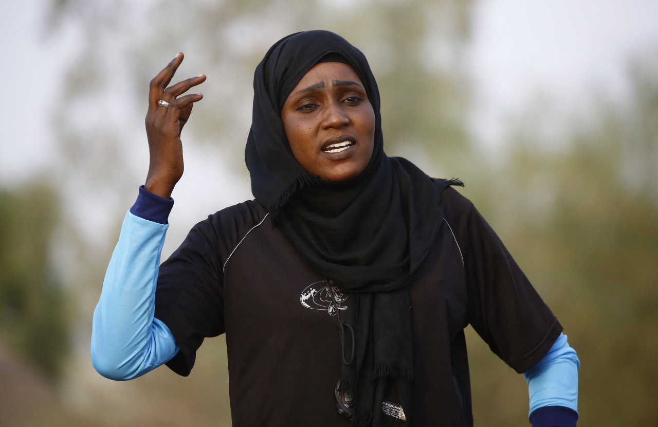 Sudan’s women’s football team coach Salma al-Majidi (pictured above in 2018) said that although ‘the girls are still taking their very first steps in international football… their performance is getting better’. – AFP pic, March 8, 2022
