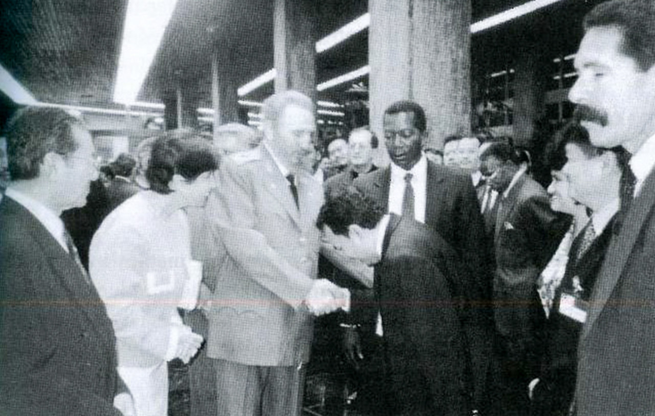 Tok Him meeting former president of Cuba Fidel Castro in Rio de Janeiro, Brazil. –  Pic courtesy of 'The Misunderstood Man: An Untold Story' by Ibrahim Ali