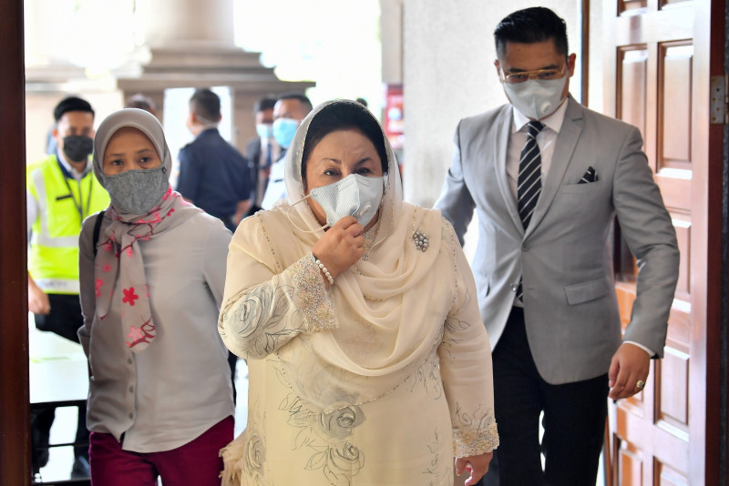 Datin Seri Rosmah Mansor is facing 17 charges for laundering RM7 million and another two bribery charges, and her trial will resume next year with the defence making its case. – Bernama pic, December 29, 2020