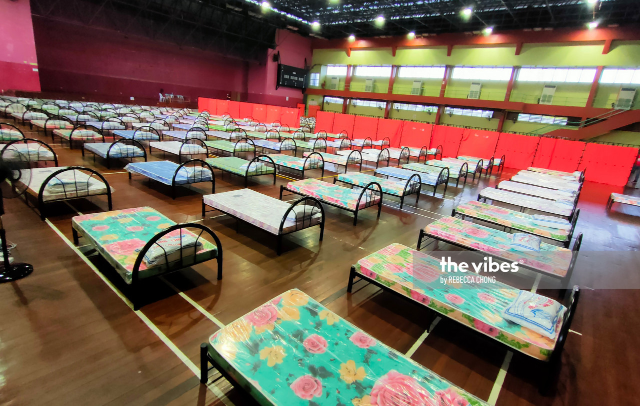 The Sandakan sports complex has been converted into a centre housing Covid-19 patients. – The Vibes file pic, November 8, 2020