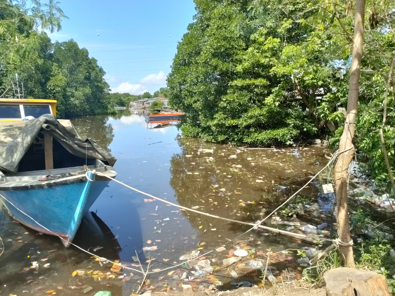 Waste management consultant Peter Wong says the dumpsite’s location is not suitable as a landfill, as the site is built on mangrove land. It is also right next to the river mouth of Sg Seguntor, where it flows into the sea.  – REBECCA CHONG/The Vibes pic, June 20, 2022