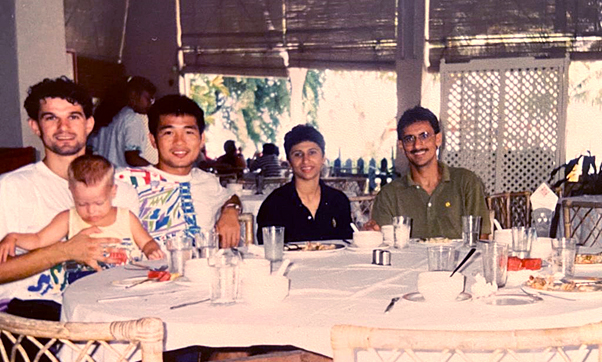 Lim Teong Kim (second from left) with Harbans Kaur, Shebby (far right) and Milan Hanko (far left) holding Sonuljit (Shebby’s son). − Lim Teong Kim pic, January 19, 2022
