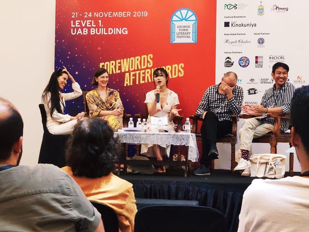 Also shortlisted for this award was George Town Literary Festival Co-Director Pauline Fan (extreme left), who had the pleasure of moderating a discussion with South Korean poet Kim Yideum (center), at the 2019 George Town Literary Festival in Penang. – George Town Literary Festival / Facebook pic, October 18, 2020