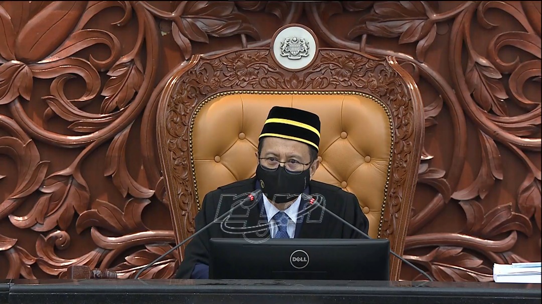 Speaker Datuk Azhar Azizan Harun says despite his decision to allow all MPs in especially for the Budget's tabling, the initial entry limit was decided in a consensus by the chief whips, and he will be enforcing it strictly in future meetings. - RTM screengrab, November 6, 2020