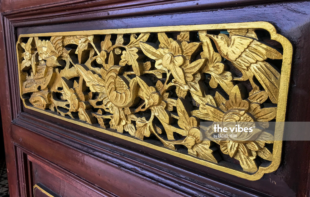 These are the original carvings of the main door that was given a gold ornamental finish. – RACHEL YEOH/ The Vibes pic