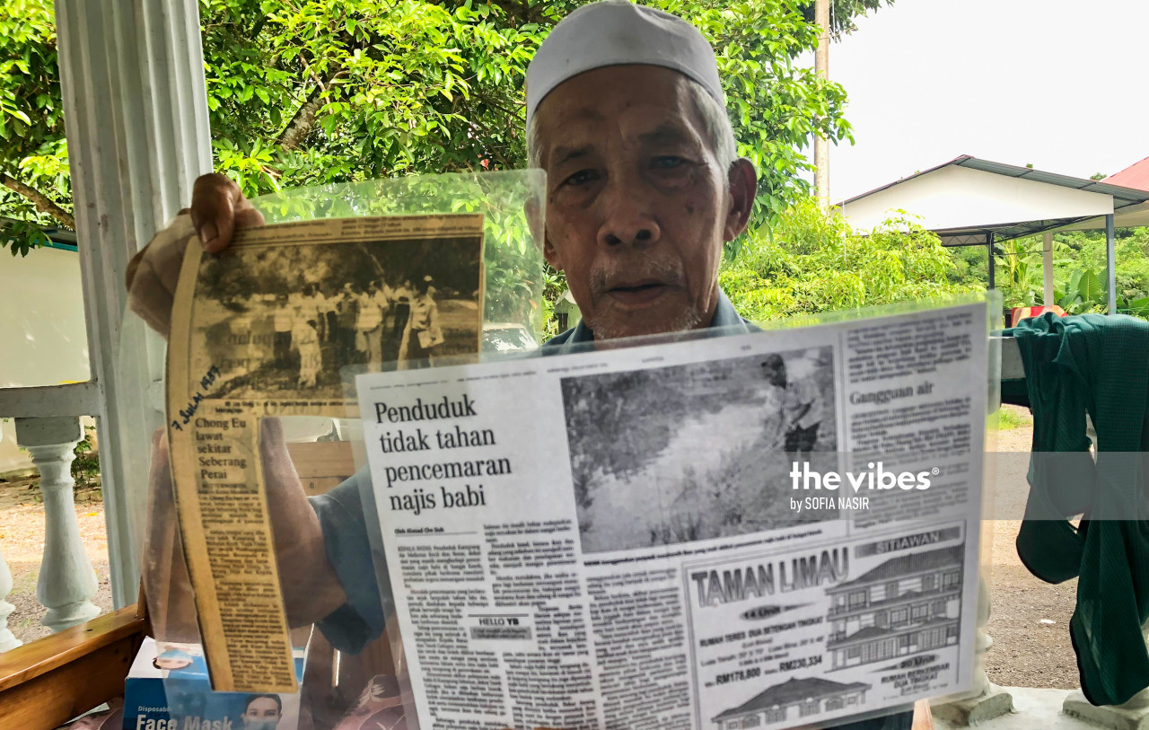 Residents’ complaints on river pollution caused by pig farms in Kg Selamat go back decades, even during the administration of chief minister Tun Dr Lim Chong Eu from 1969 to 1990. – SOFIA NASIR/The Vibes pic, December 10, 2020