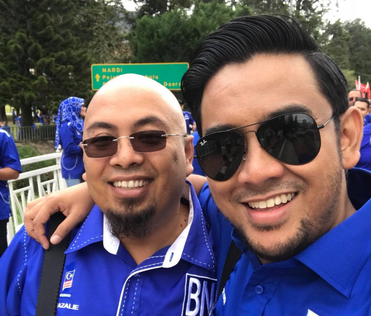 Sabah Umno communications director Ghazalie Ansing (left) says that the only thing lacking in Sabah compared to Kuala Lumpur presently is an urban train service, like in the Klang Valley. – Facebook pic, February 18, 2021