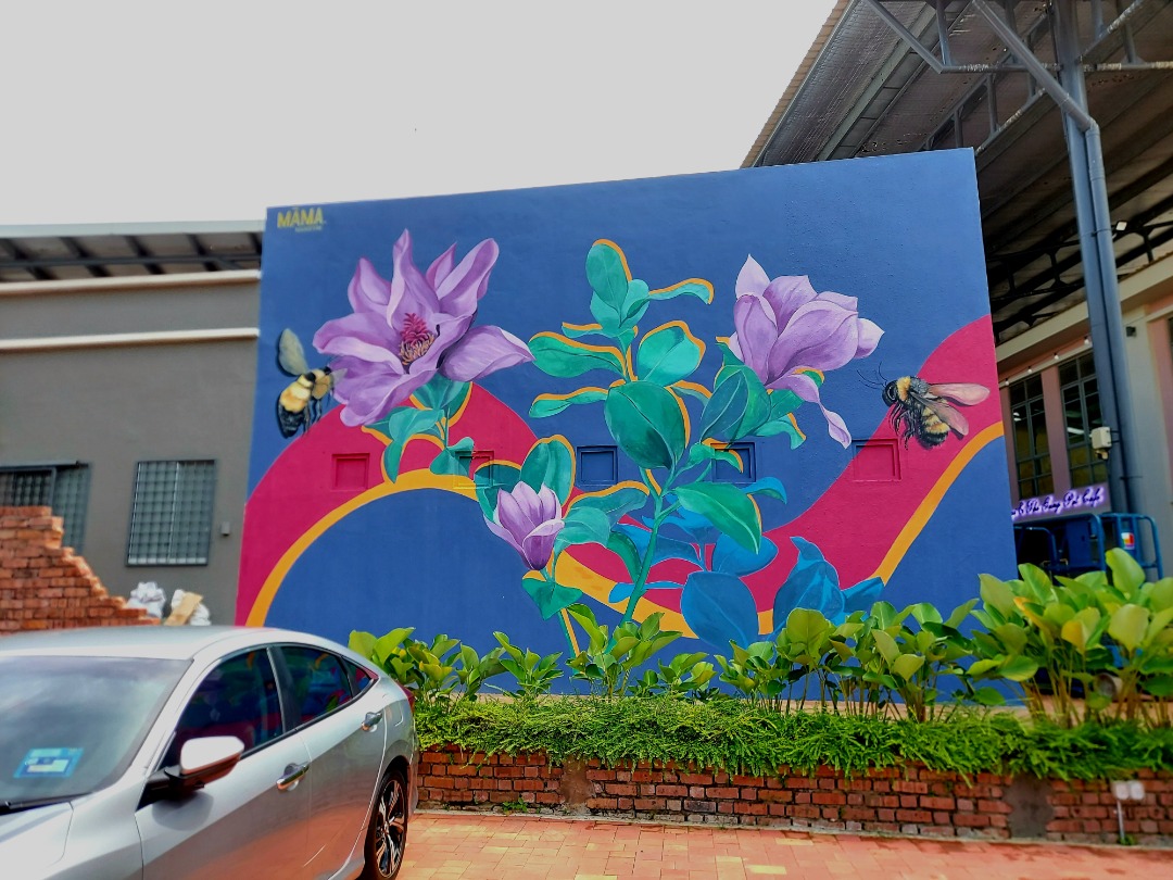 'Blooms and Bees' by Mandy Maung, completed in December 2020. – Pic courtesy of Mandy Maung
