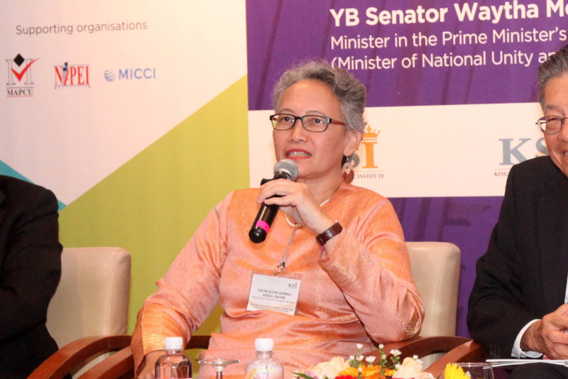 Parent Action Group for Education chairman Datin Noor Azimah Rahim says emphasis should be more on recruiting international students rather than building their proficiency in Bahasa Malaysia. – KSI Strategic Institute for Asia Pacific Facebook pic, March 23, 2022