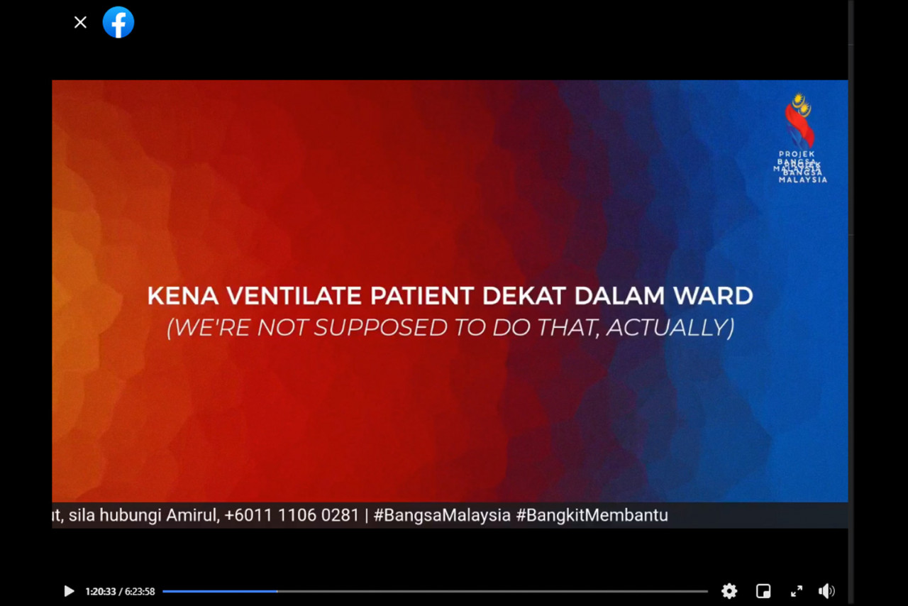 A heart-rending story from a frontliner about some of the challenges faced. – Projek Bangsa Malaysia Facebook screenshot, July 17, 2021