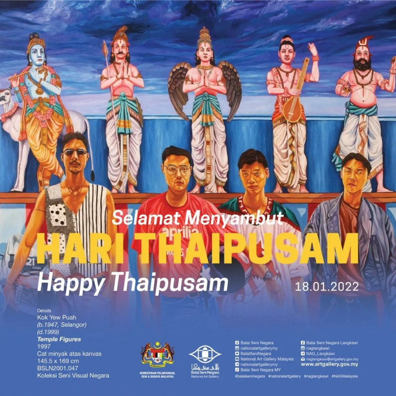 National Art Gallery deputy director-general of operations Zanita Anuar says the gallery was later informed that the image in the Thaipusam greeting it posted did not contain Lord Murugan. – @nationalartgallerymy Instagram pic, January 23, 2022