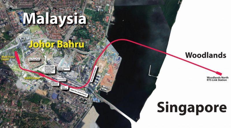 The RTS Link is a 4km rail network connecting Bukit Chagar, Johor Baru and Woodlands in Singapore. – landtransportguru.com pic, June 11, 2022