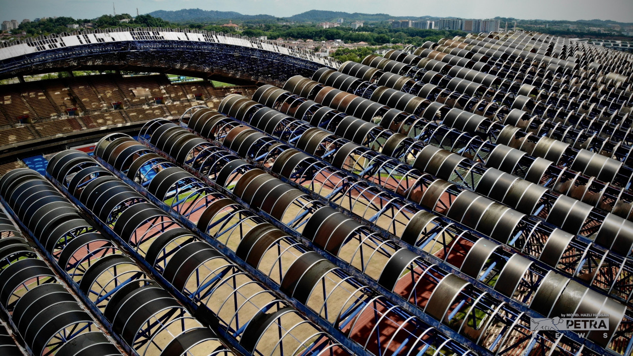 Maintenance of the stadium costs up to RM2 million per year, which Datuk Ahmad Mua’adzam Shah Ya’akop says has been neglected, resulting in the current condition that is far from its former glory. – MOHD HAZLI HASSAN/The Vibes pic, July 11, 2022. 