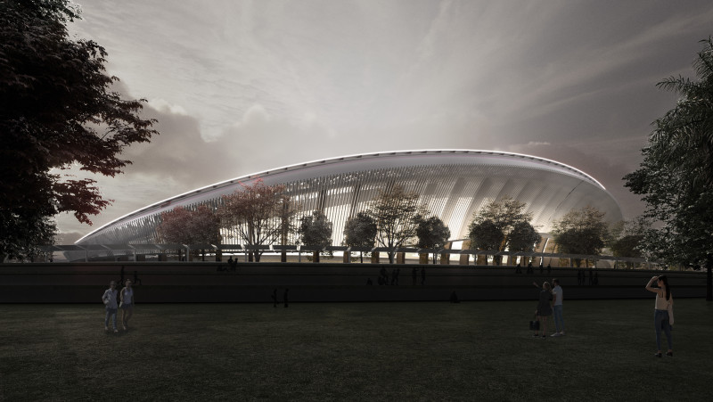 Mohd Fahmi Mohd Nordin said the security aspect of the new Shah Alam Stadium will include the space between the football pitch and the spectators’ sitting area, as well as the space between the home supporters and the visiting team. – Pic courtesy of Menteri Besar Selangor Inc, October 10, 2022