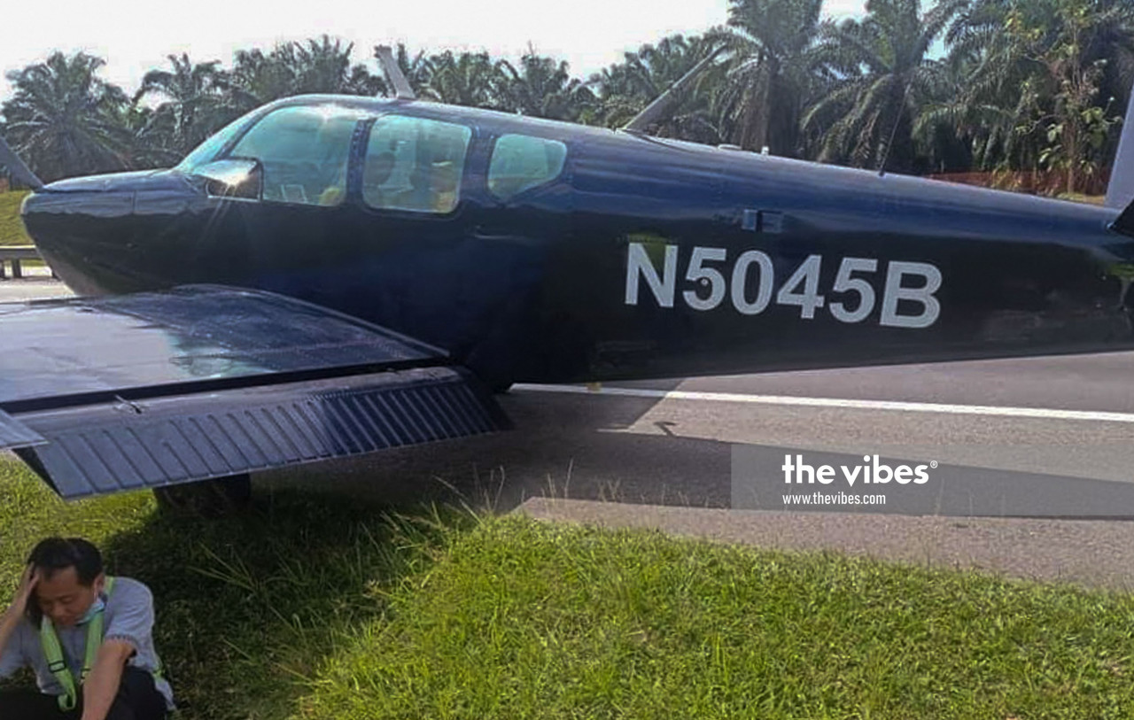 The private aircraft, operated by Premier Air Singapore, encountered technical problems. –The Vibes pic, November 22, 2020, 